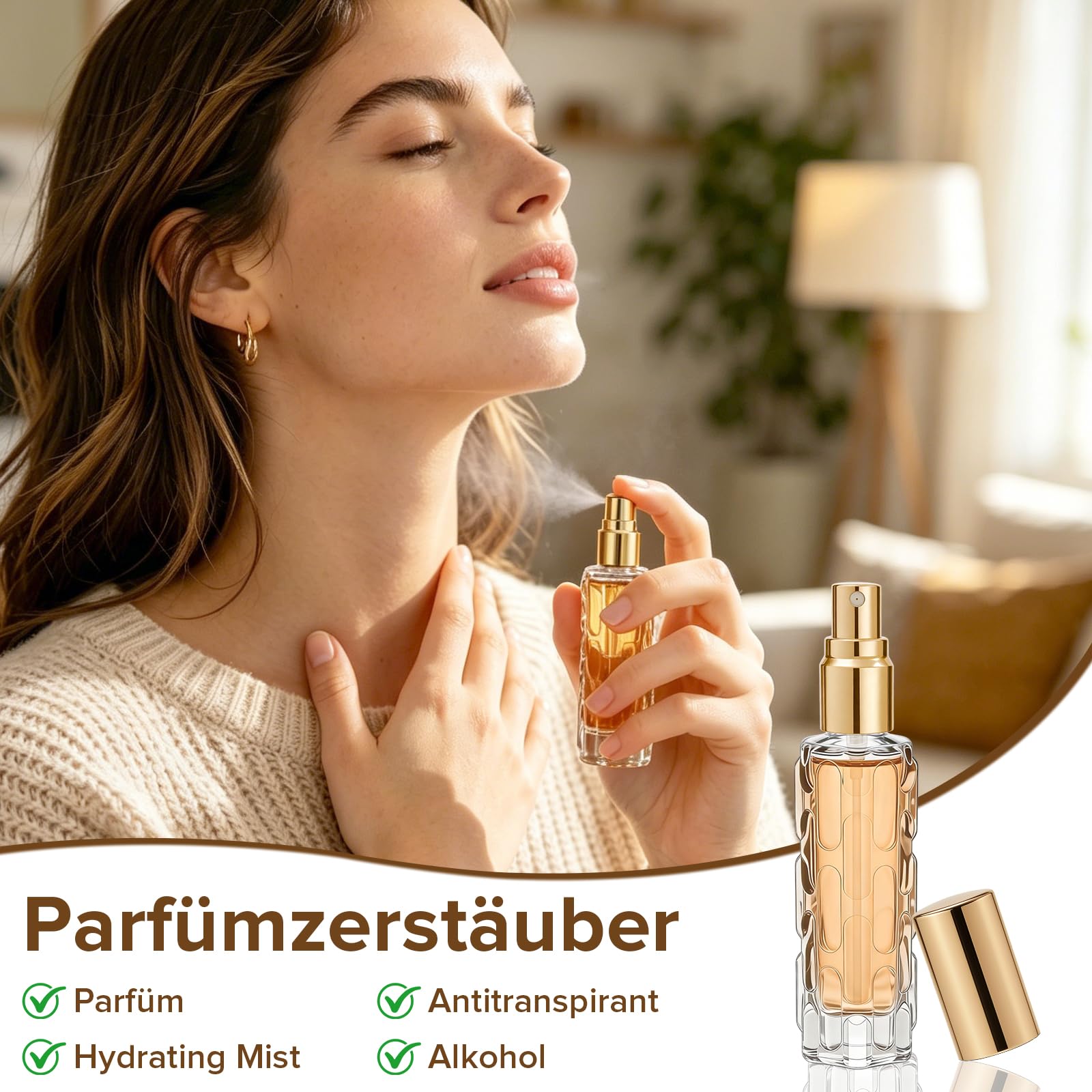 8 perfum podróżnych w sprayu, 10 ml, pusta szklana butelka na perfumy | Przenośny atomizer do torby z kroplomierzem i lejkiem, wsuwany do torebki, kieszeni lub portfela