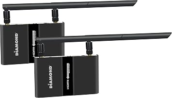 Diamond Multimedia Multi- Channel 2X2 Wireless HDMI 5GHz Kit, Stream HD 1080P Video/Audio up to 300 ft from Any HDMI Source to HDTV/Monitor/Projector VS600, Black
