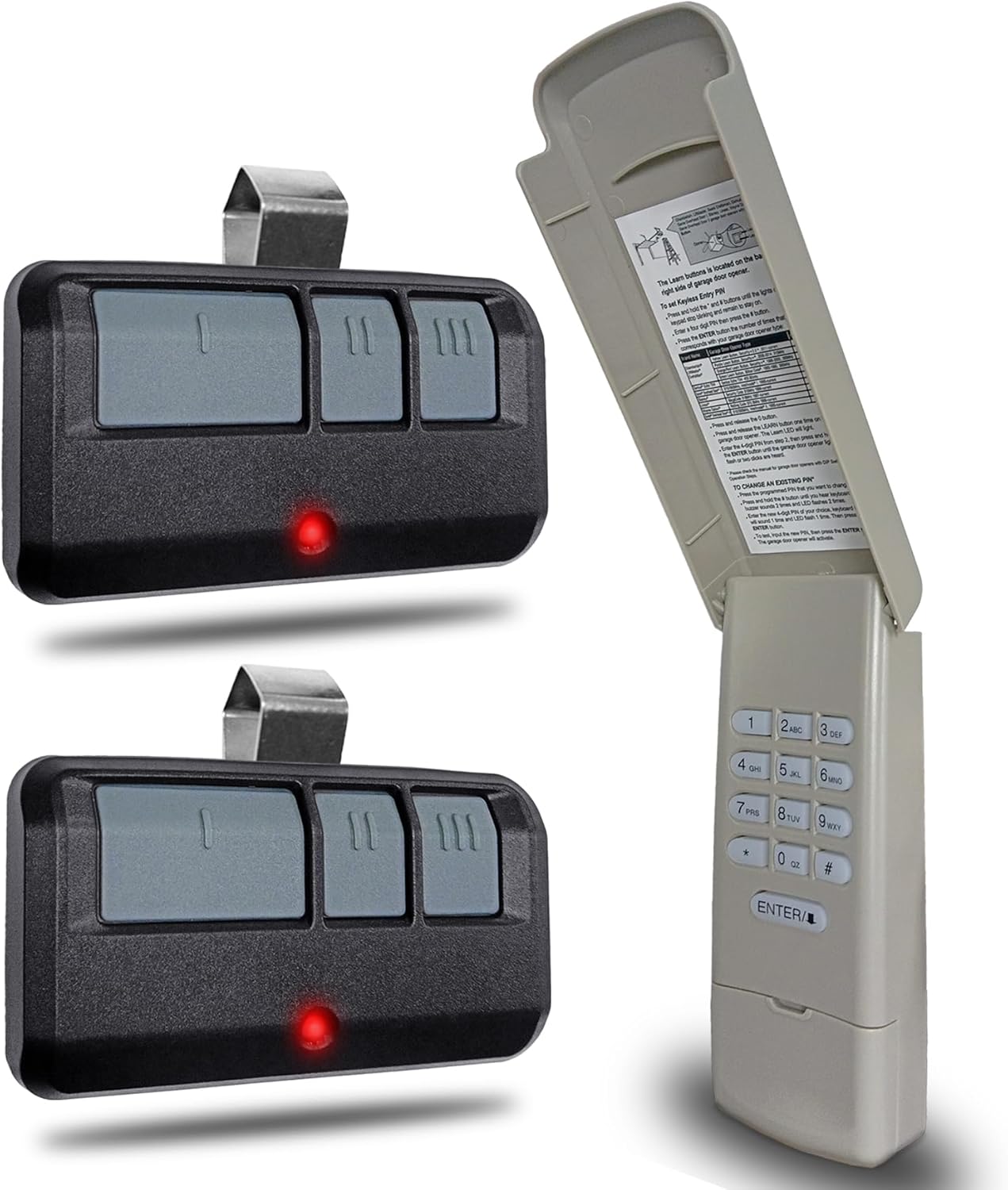 Universal Garage Door Opener Keypads & Remotes for Liftmaster Chamberlain Craftsman Wayne Dalton Openers Produced since 1993, Replaces 877/878MAX 377/977/877/66LM&893LM G953EV-P2 371/373LM 971LM 973LM 877MAX & 893MAX