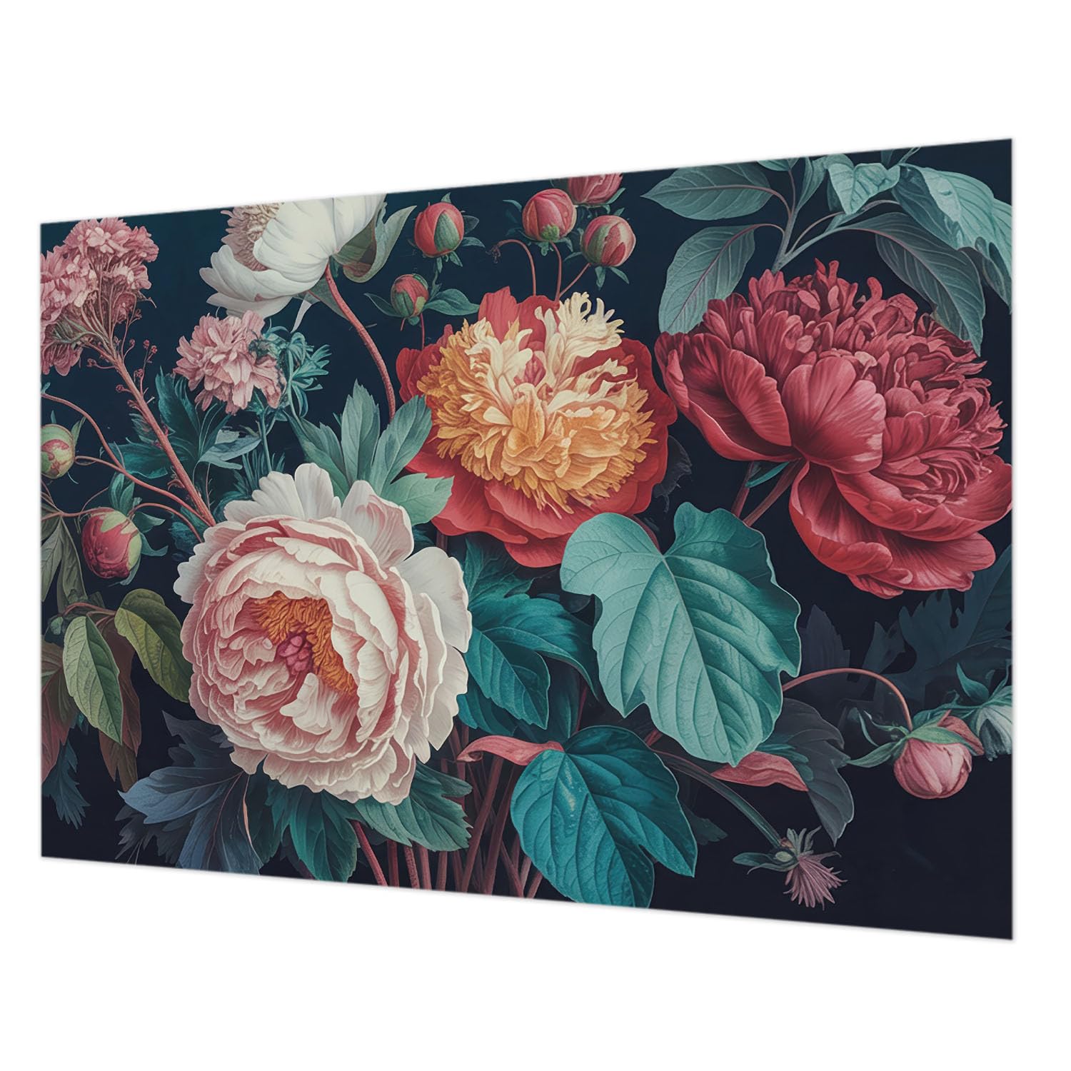 Tapisserie fleurs colorées lavable pour rénover chambre et salon