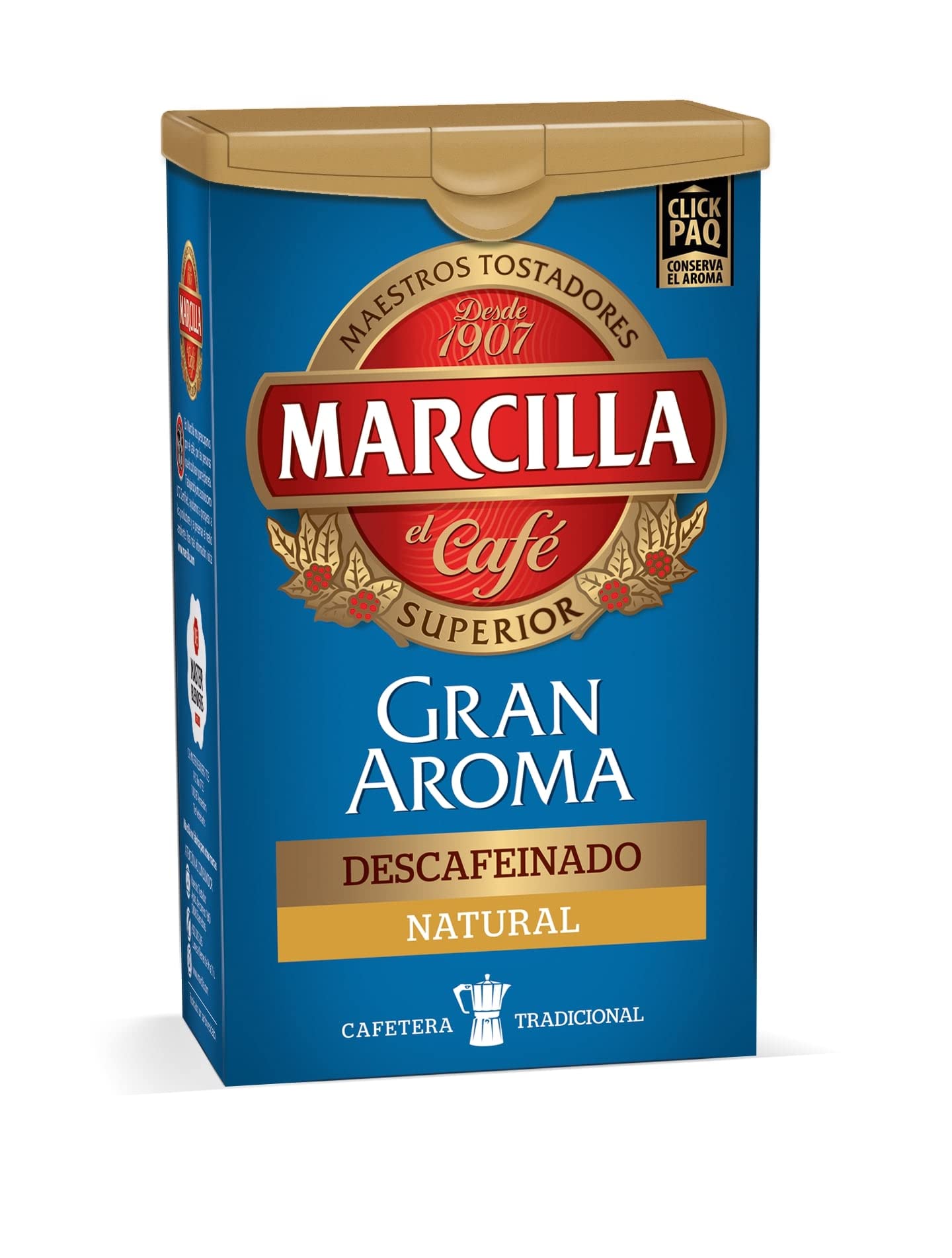 Marcilla Café Molido Gran Aroma Descafeinado | Natural | 200g