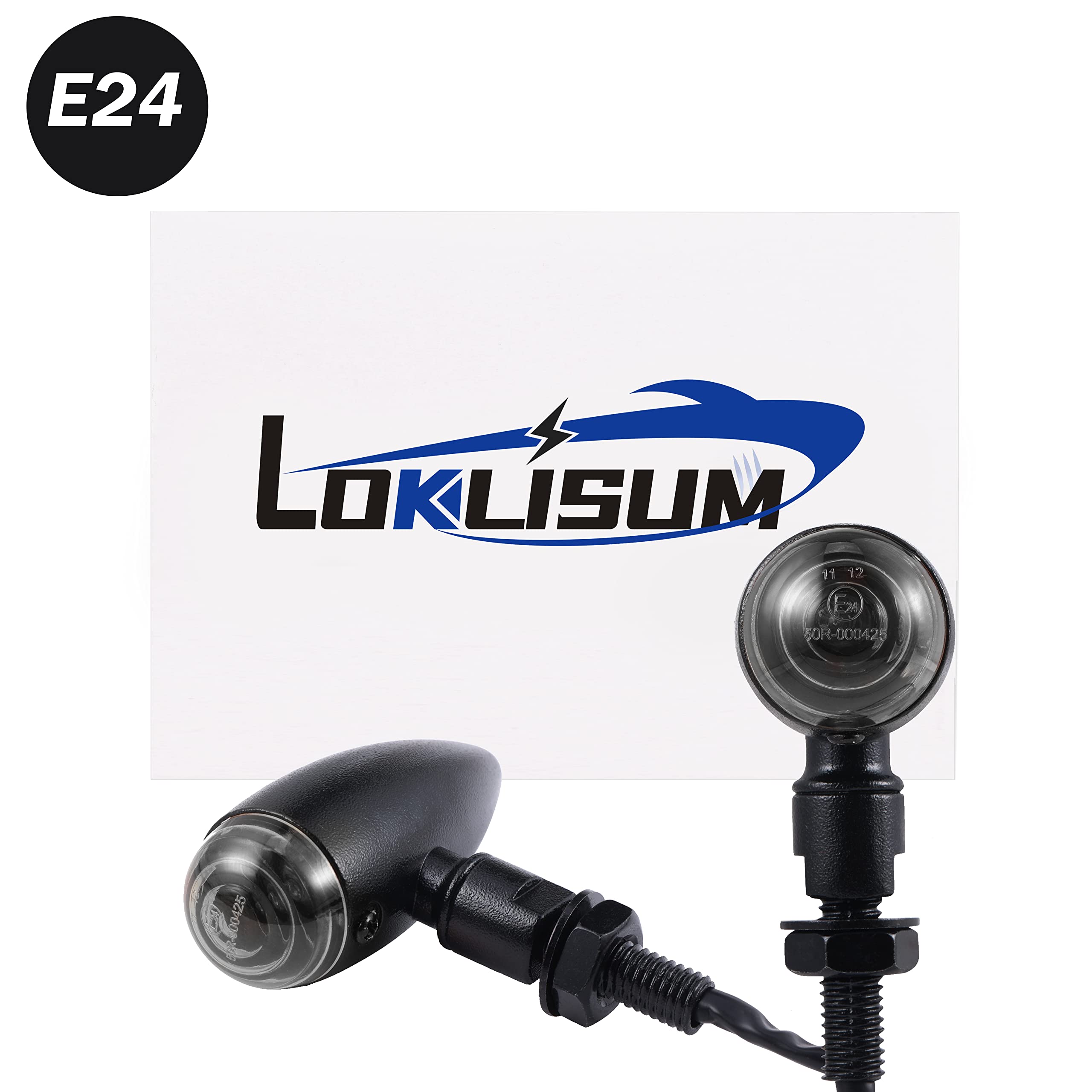 2pcs Lampeggiante Moto Omologato Retro Bullet Indicatori Moto A Lampadina 12V Impermeabile Luci Luci Universale per Street Bike Cruiser Chopper Bobber Scooter Cafe Racer