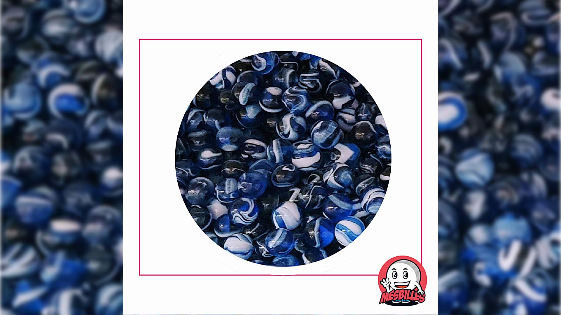 MesBilles - Lot De 40 Mini Billes Spot En Verre 10 Mm - Couleurs Variées Pour Jeux Et Créations