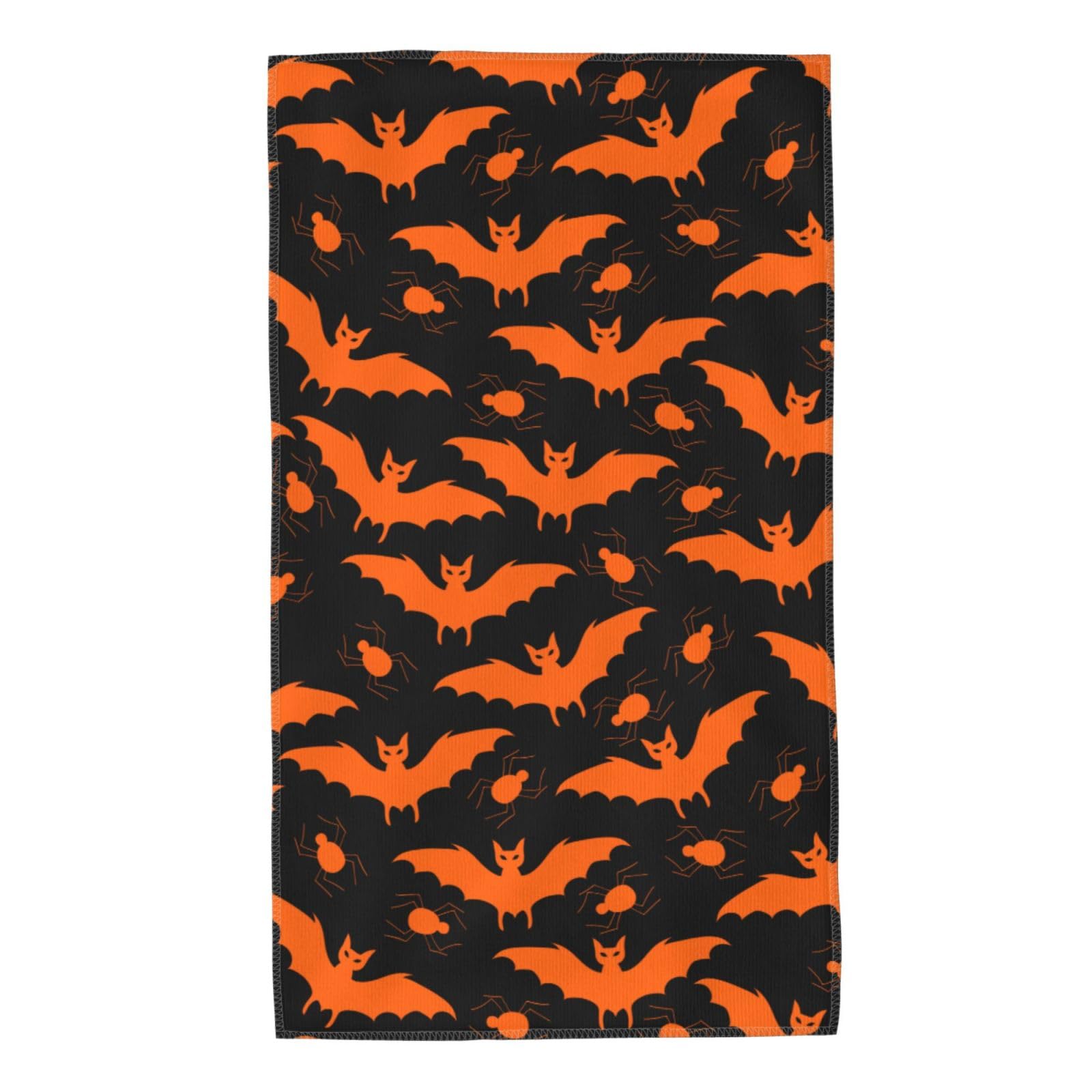 FJQWKLF Halloween Bats Super Soft Hand Towels 27.5x15.7inch Multi-Purpose Skin-Friendly Absorbent Thin Bathroom Towels