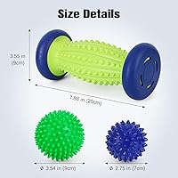 Vista 2 de Massage Ball - 3 in 1 - with Foot Roller & Spiky Balls, Plantar Fasciitis Relief and Heel Spur Relief, Foot Roller Massage and Trigger Point Ball