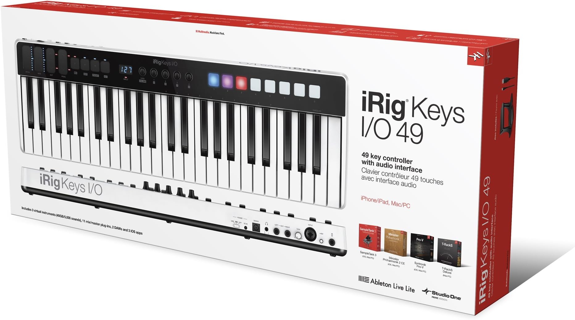 IK MultimediaiRig Keys I/O 49 オーディオ・インターフェイス&MIDIキーボード【国内正規品】