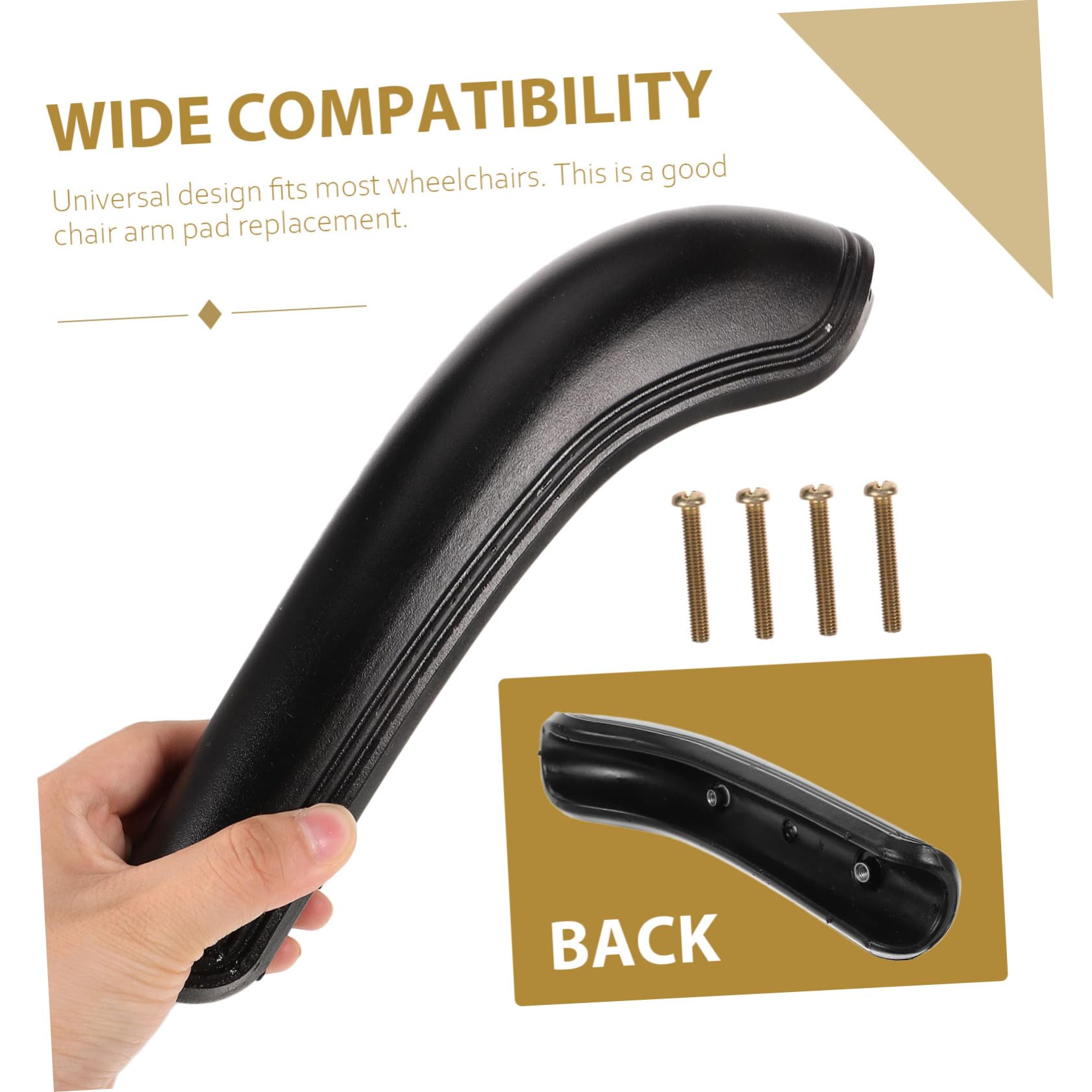 PACKOVE 8piezas Cojín Reposabrazos Para Sillas y Sillas De Ruedas Almohadilla De Pu Accesorios De Para Reposabrazos Para Aliviar La Presión y Cuello