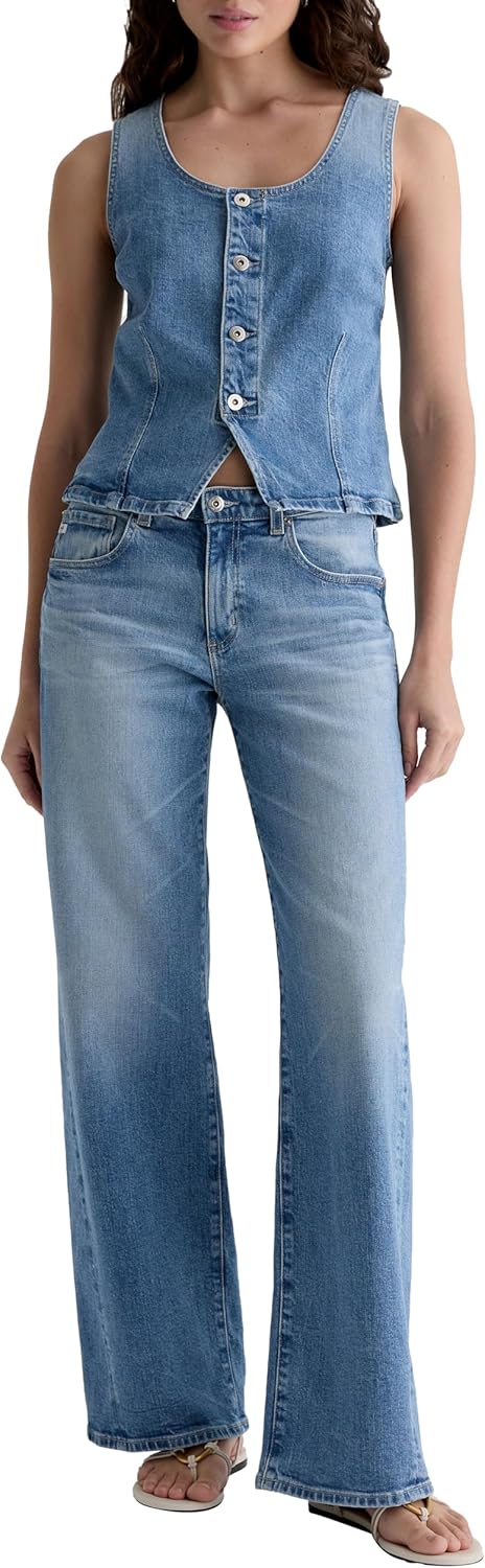 AG womens Teagan Fitted Denim Vest - Image 4