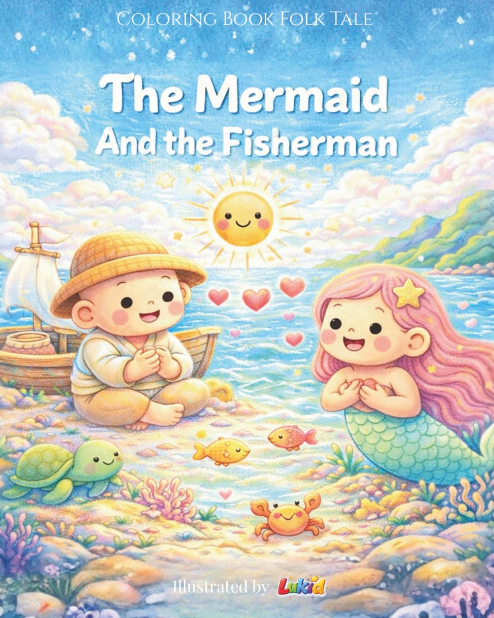 The Mermaid And The Fisherman: Coloring Book Folk Tale