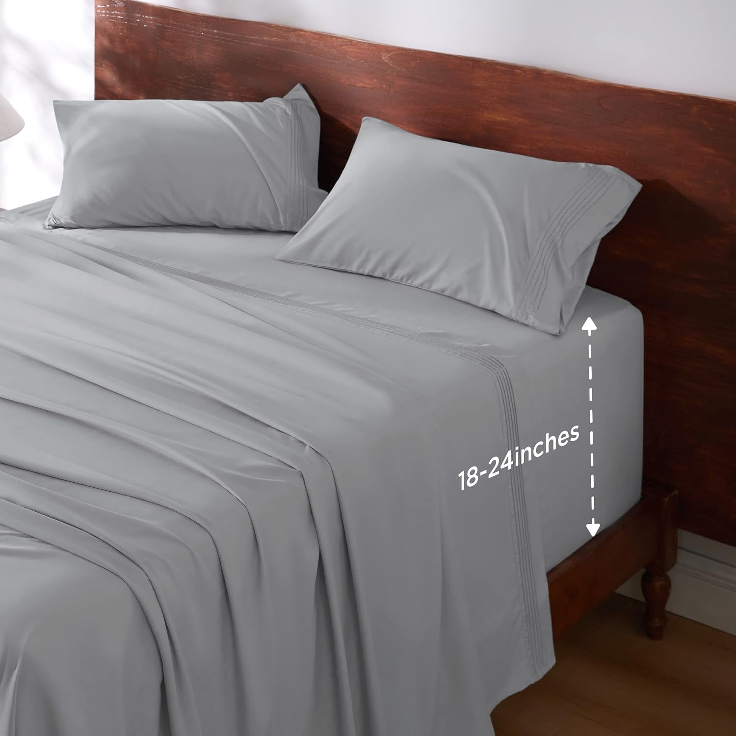 Bedsure Queen Size Deep Pocket Sheets for Air Mattresses