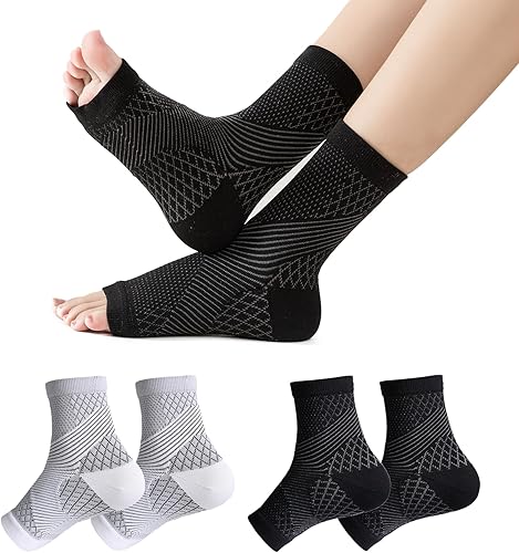 Miniatura 7 de Calcetines de compresión neuropatía para mujeres y hombres, mangas de tobillo mejoradas para aliviar el dolor