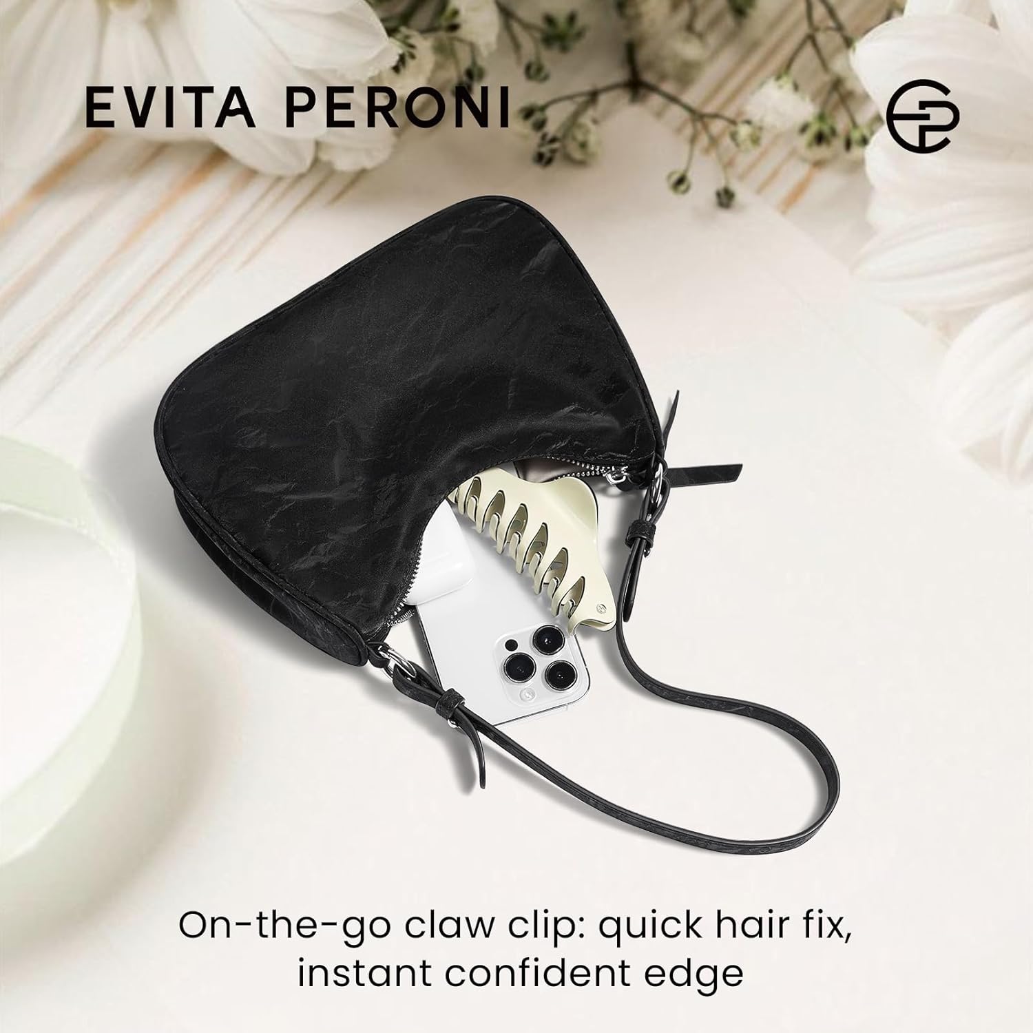 EVITA PERONI Hair Clips for Women Durable Acetate Claw Clips 4.7 Inch Strong Hold Jaw Clips with Gift Box for Birthday New Year Valentine's Day, Mint Blue - Image 6