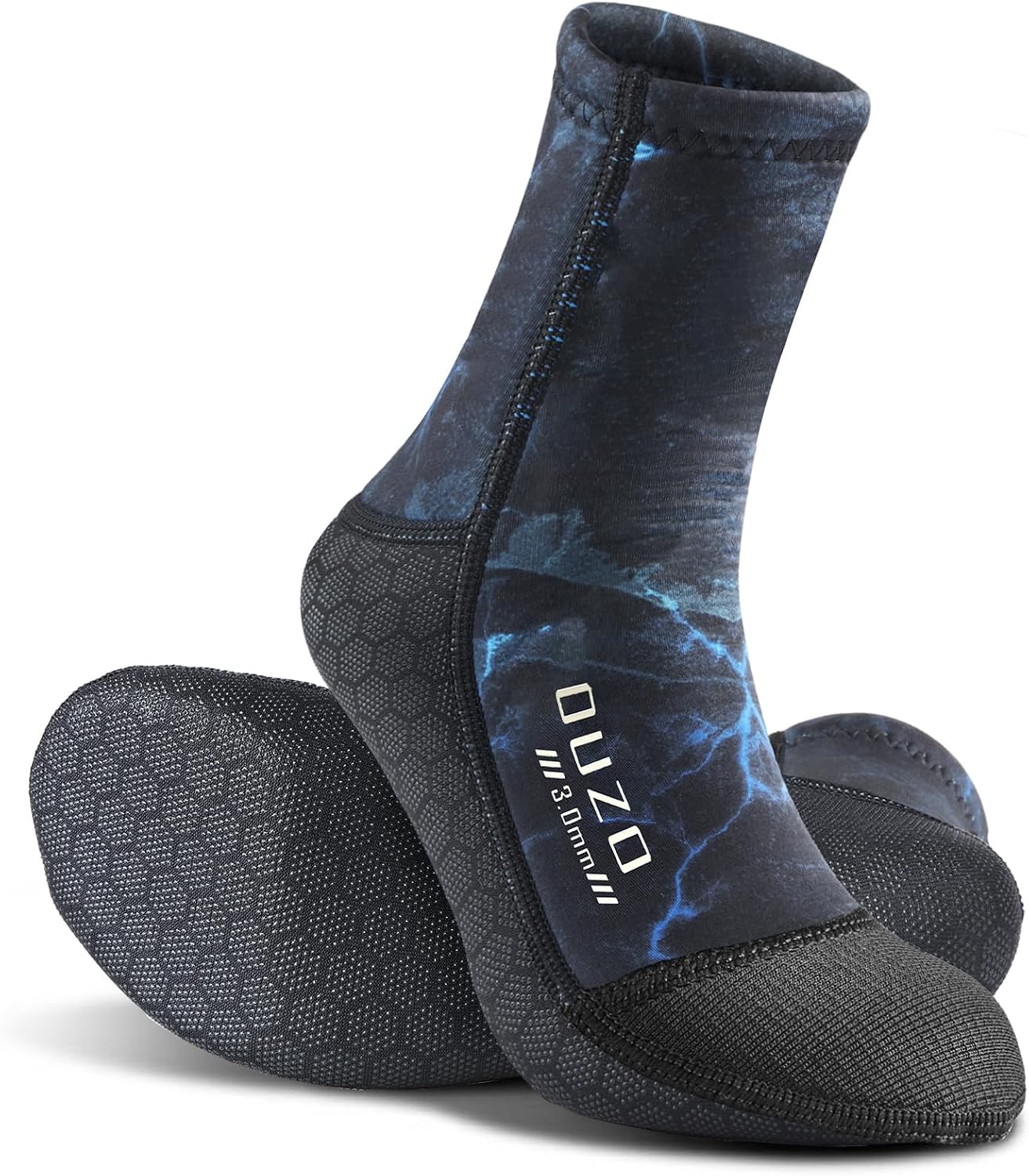 Skyone Neoprene Socks Men Women, 3MM Dive Fin Socks Wetsuit Scuba Socks, Thermal Anti-Slip Flexible Sand Socks