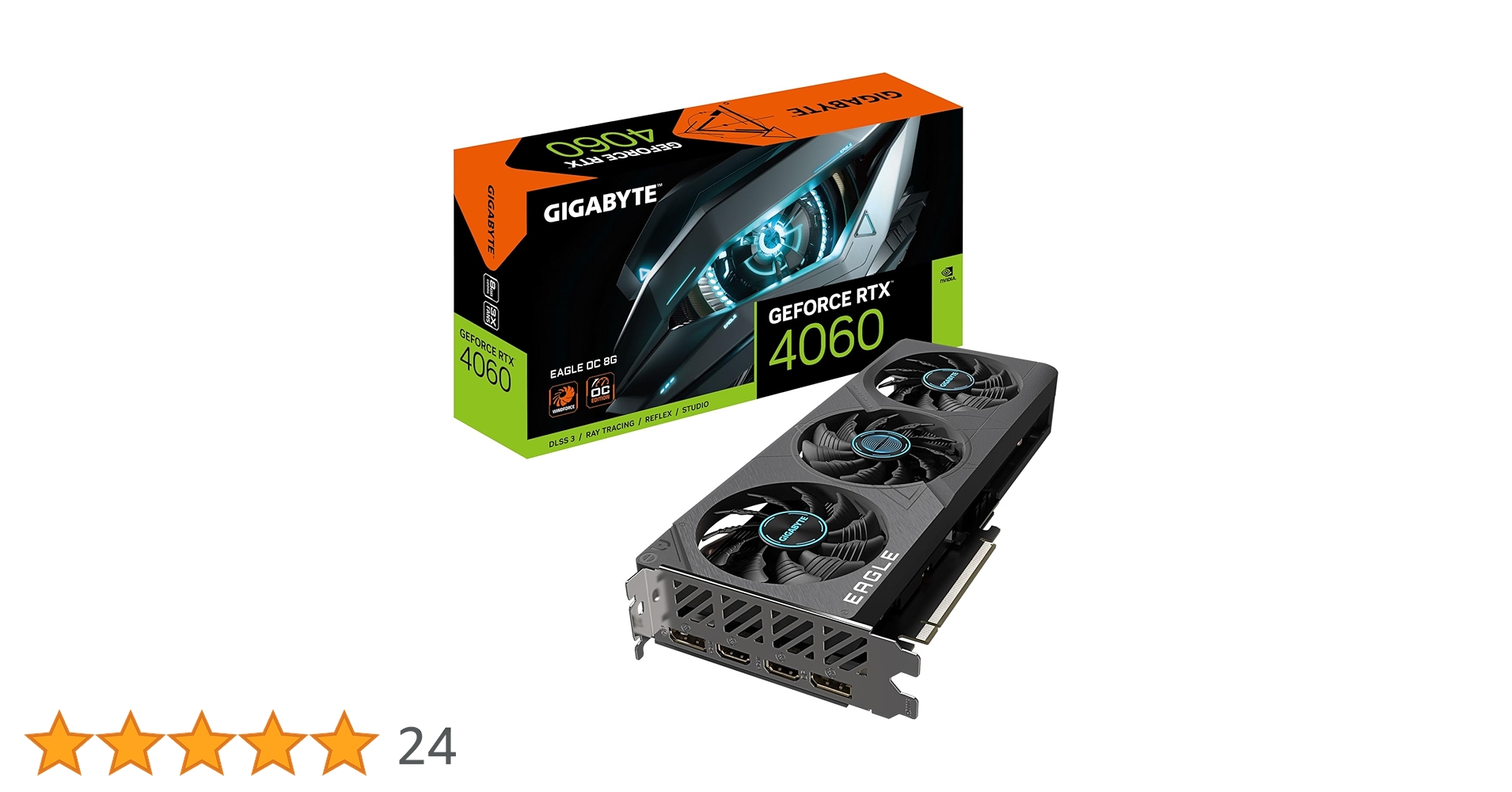 グラフィックボード・グラボ・ビデオカード GIGABYTE GeForce RTX 4060 EAGLE OC 8G Gigabyte NVIDIA GeForce RTX 4060 Eagle OC Graphics Card