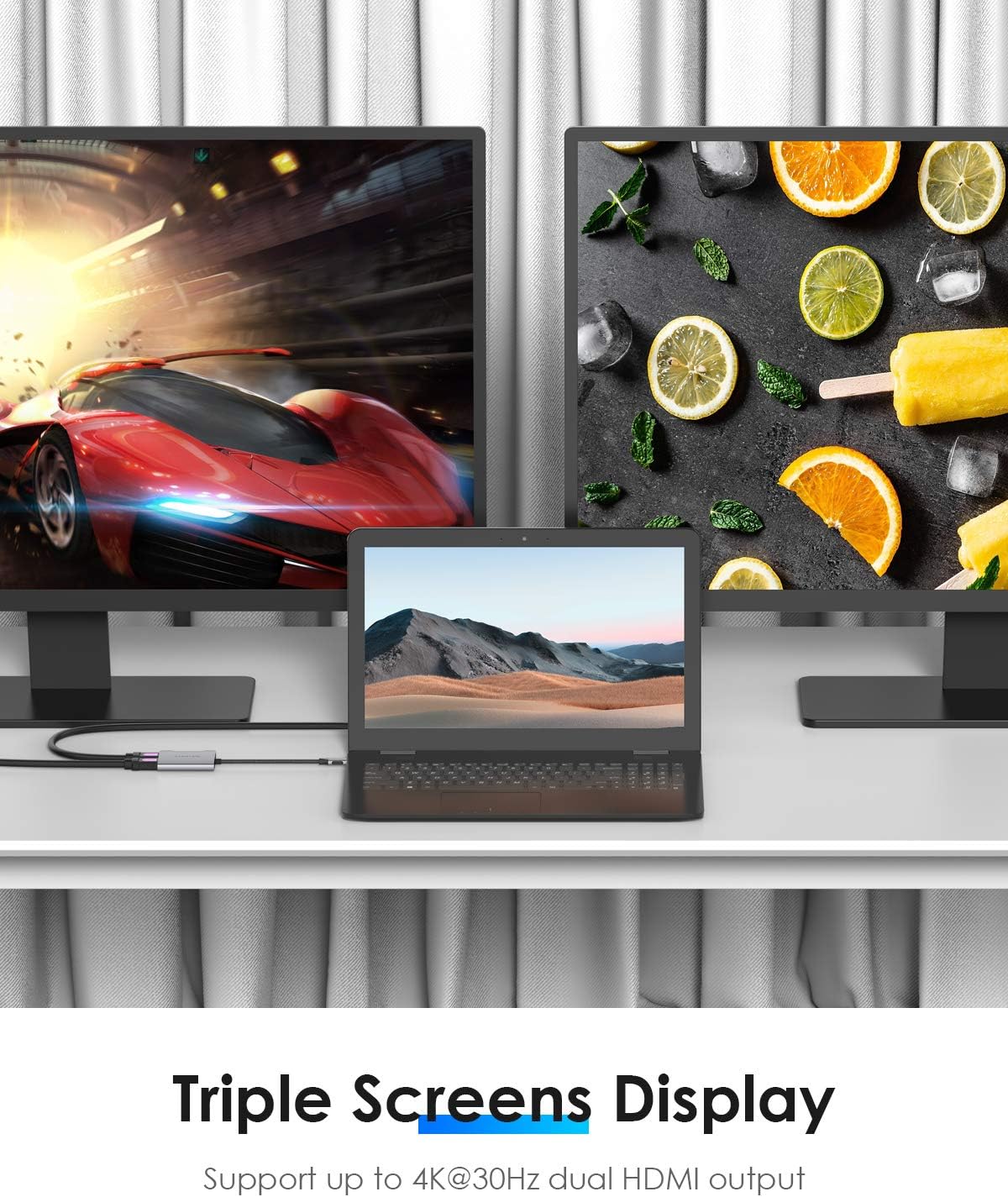 Triple Screens Display setup