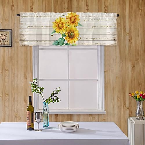 Miniatura 10 de LeLehome Cenefa para ventana del Día de San Patricio, 54 pulgadas de ancho x 18 pulgadas de largo, patrón de tréboles de trébol, cortina para