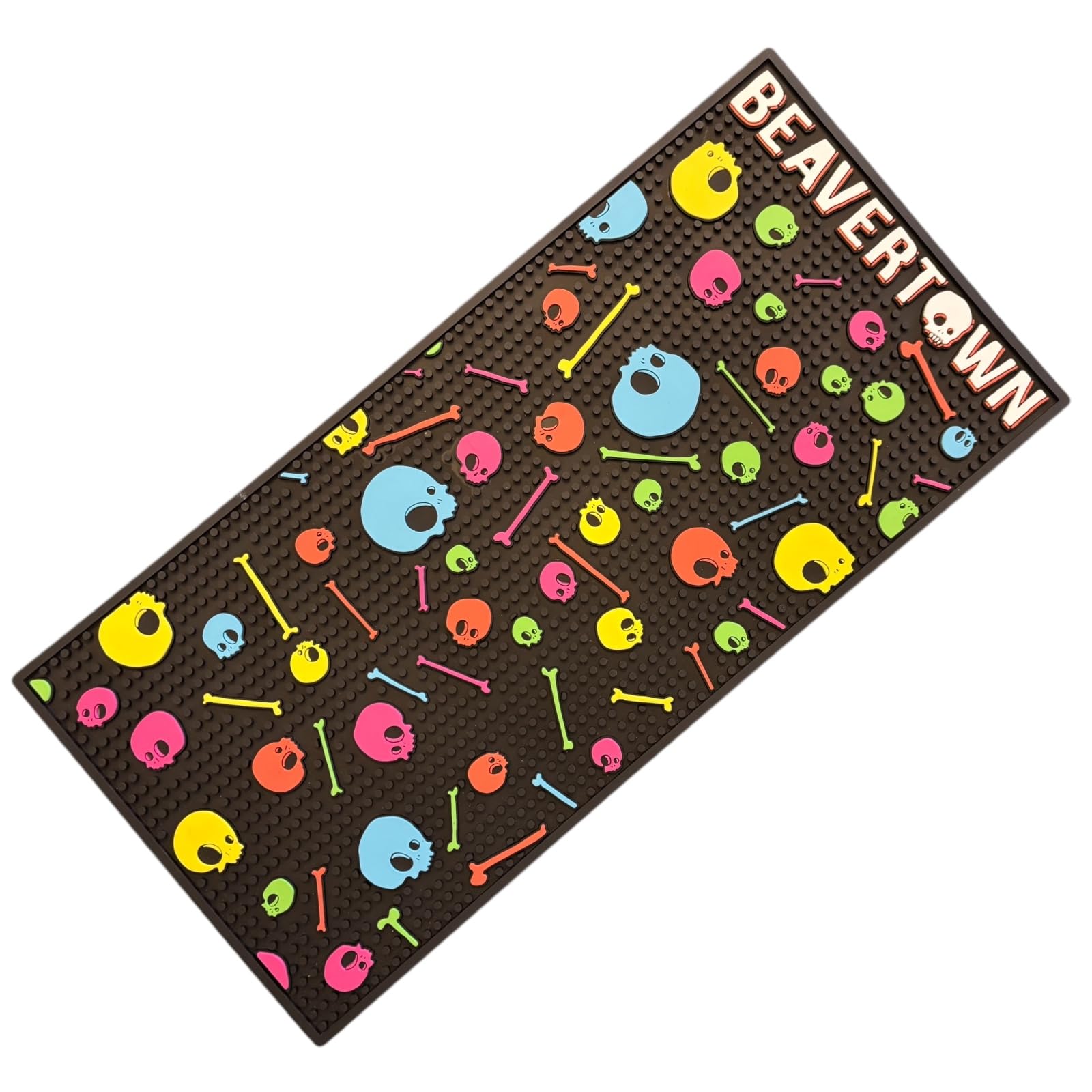 Laurie's Pub and Bar Accessories | Beavertown Skull Black Bar Runner, Bar Mat 50x24 cm Large