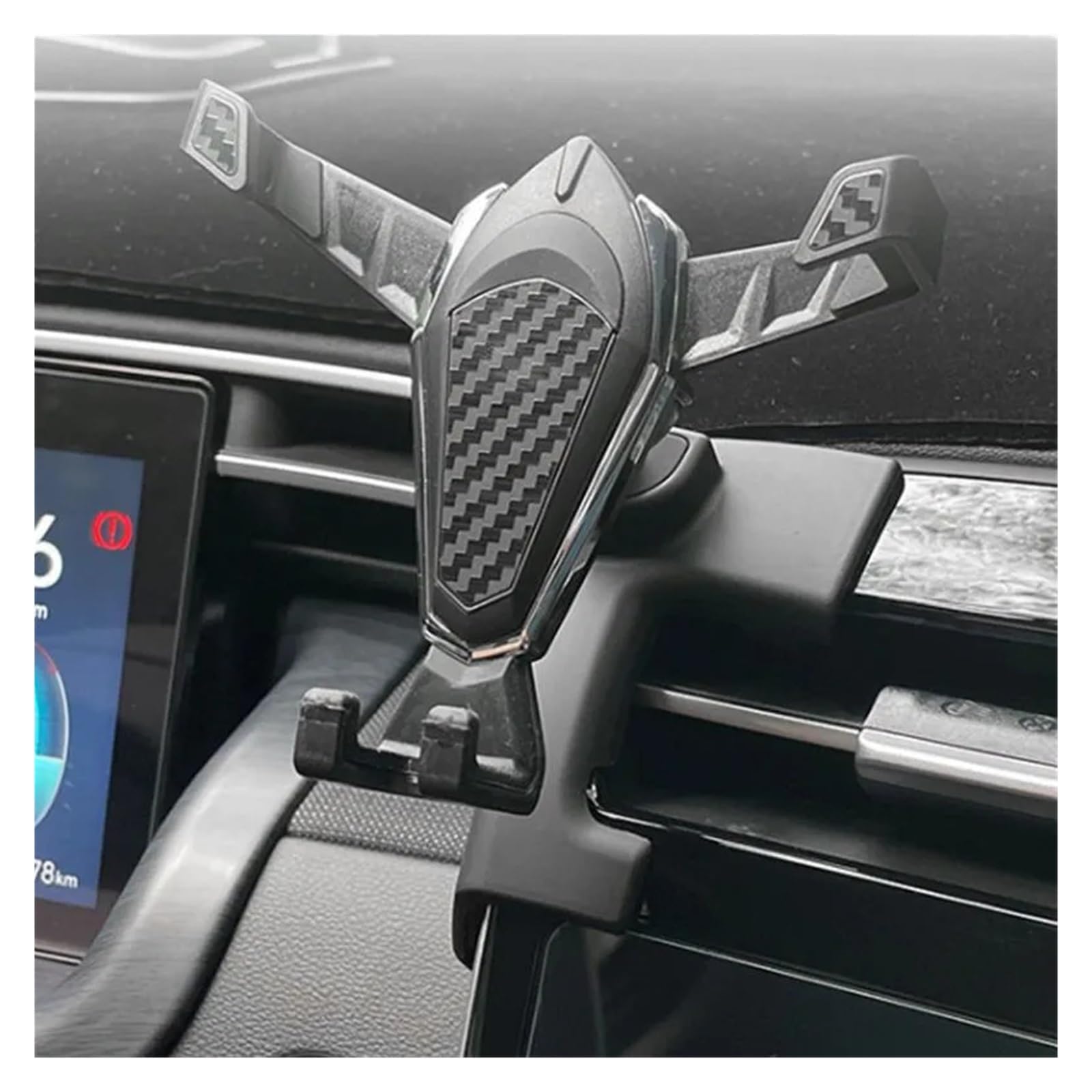 Muzhen Store Soporte for teléfono móvil de Estilo de Coche Compatible con Hyundai Compatible con Tucson NX4 TL 2021 2022 Soporte de ventilación de Aire Soporte de Gravedad Accesorios
