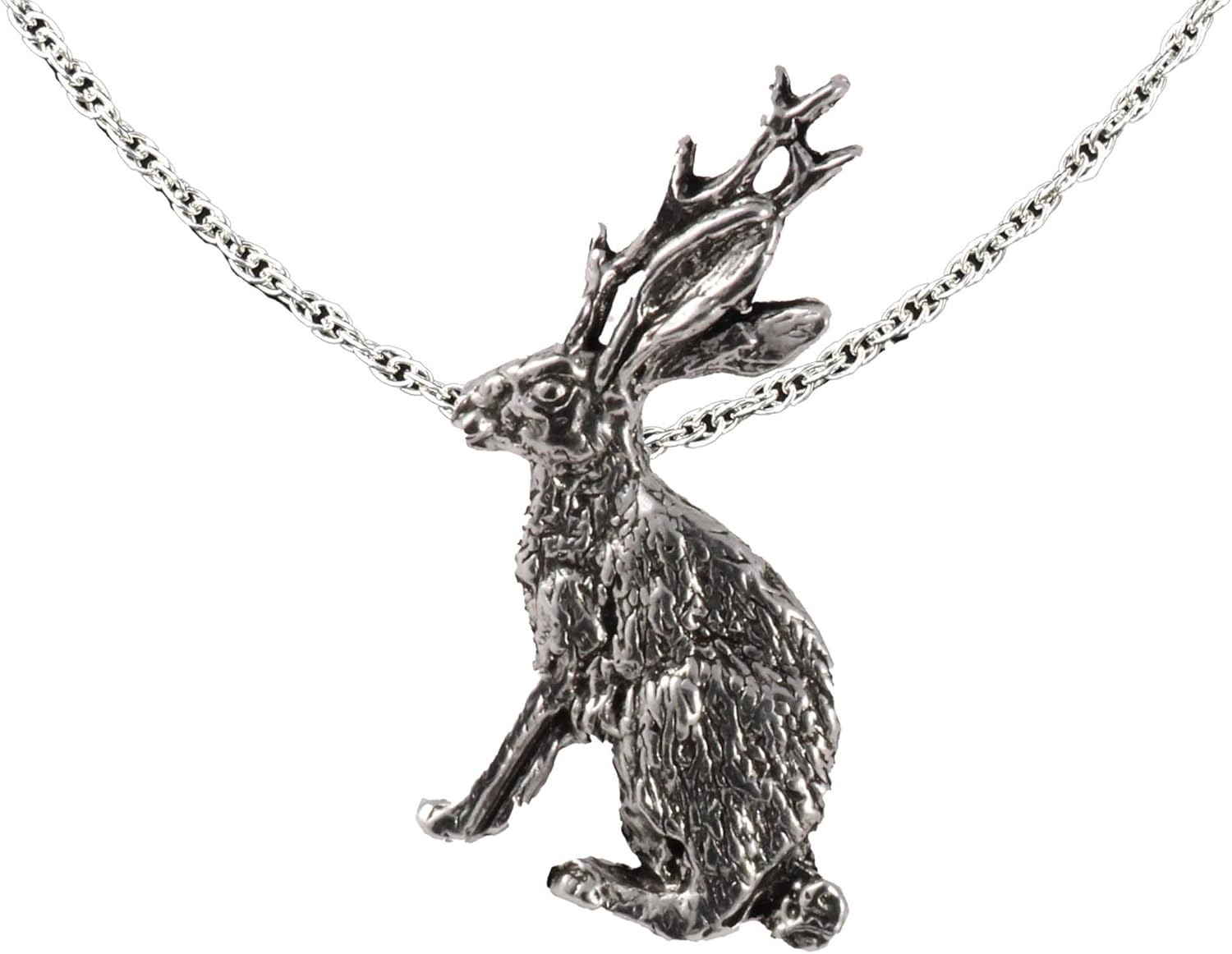 Jackalope Pendant, Jackalope Necklace, A194PEN, Jackalope Charm, Jackalope, Mythical Creatures, Fearsome Critter, Jackalope Jewelry, Charm, Handmade in the USA