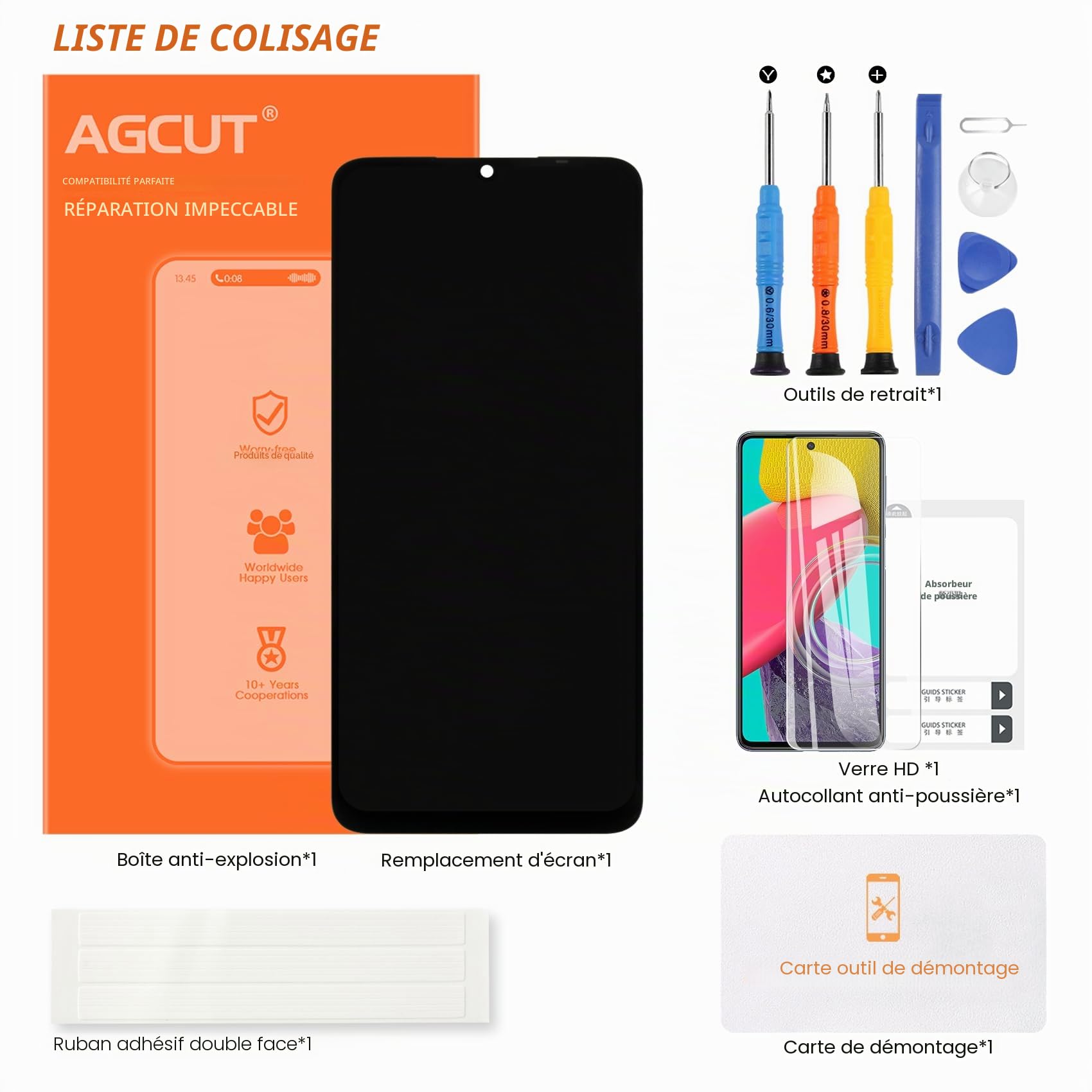 LCD Écran pour Xiaomi Redmi 13C Display pour Redmi 13C 23100RN82L 23106RN0DA 23108RN04Y LCD Ecran Tactile Digitizer Full Assembly avec Outils Noir 6.74"