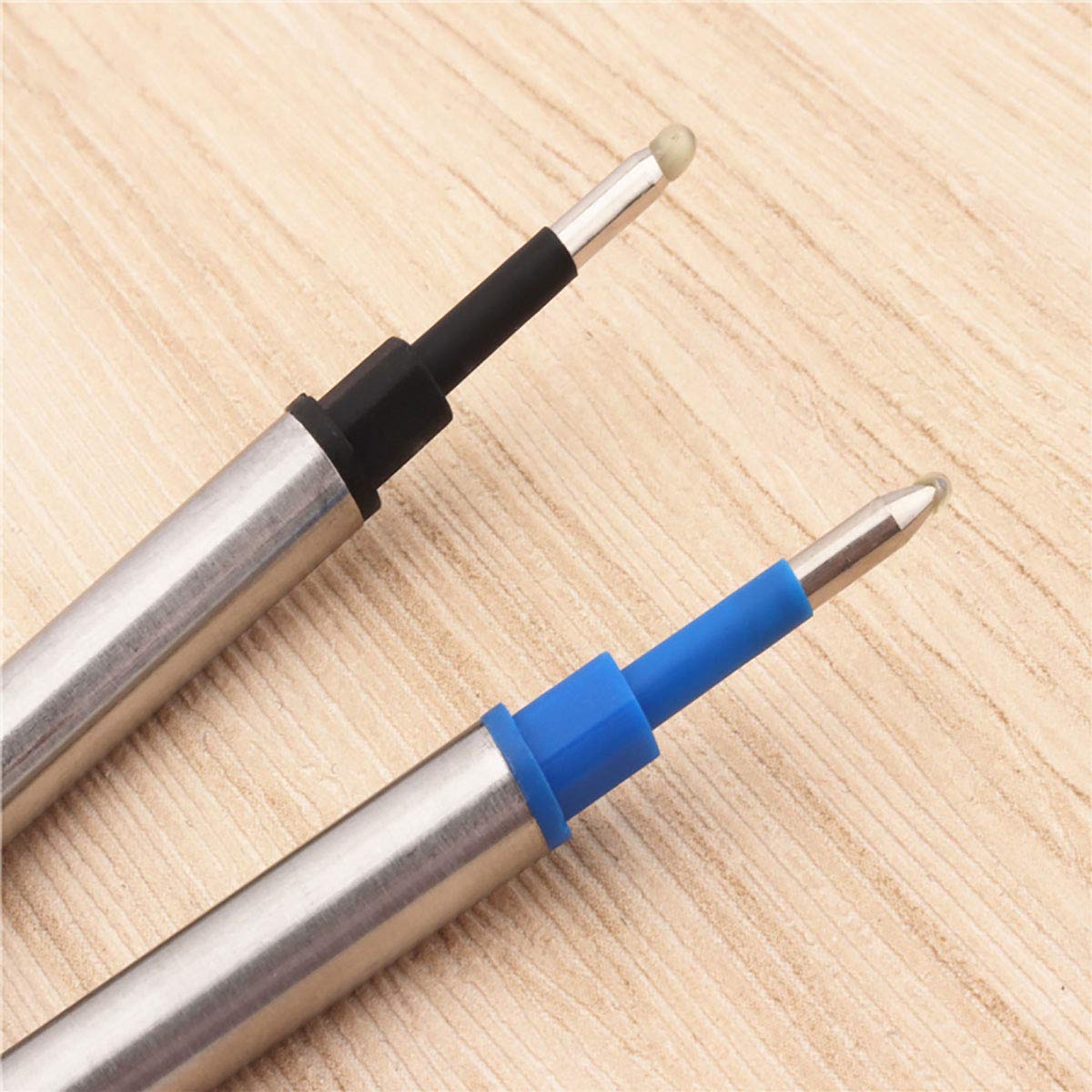5 Pack Rollerball Pen Refills Compatible with Most Refillable Ballpoint Pens with Black or Blue Ink - Image 3