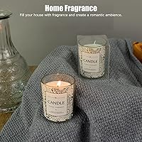 Vista 3 de Vela perfumada, vela perfumada de vainilla de aromaterapia con largo tiempo de combustión, vela relajante y calmante para mujeres, cumpleaños, San