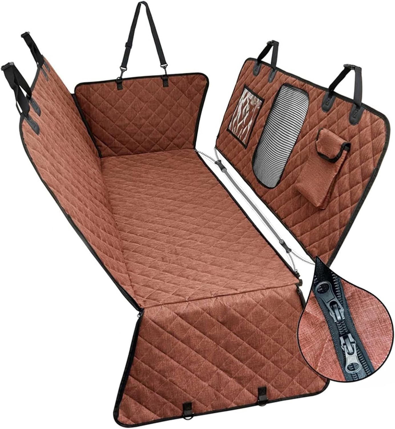 ペットドライブシート 【ホンダ ヴェゼル rv系 後期に適用 】後部座席 犬 車 シートカバー 多機能 折り畳み式 防水 防汚 滑り