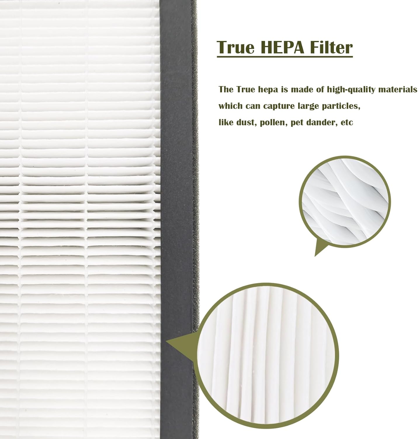 T500 Replacement Filter for Alen T500 TF60 Air Purifier, Include 2 Pack H13 HEPA and 4 Pack Activated Carbon Filter - Image 4