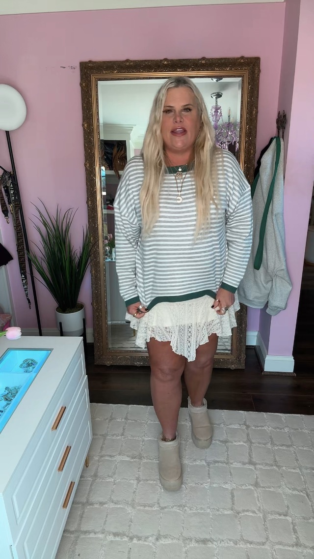 I love this sweater and have linked a similar skirt