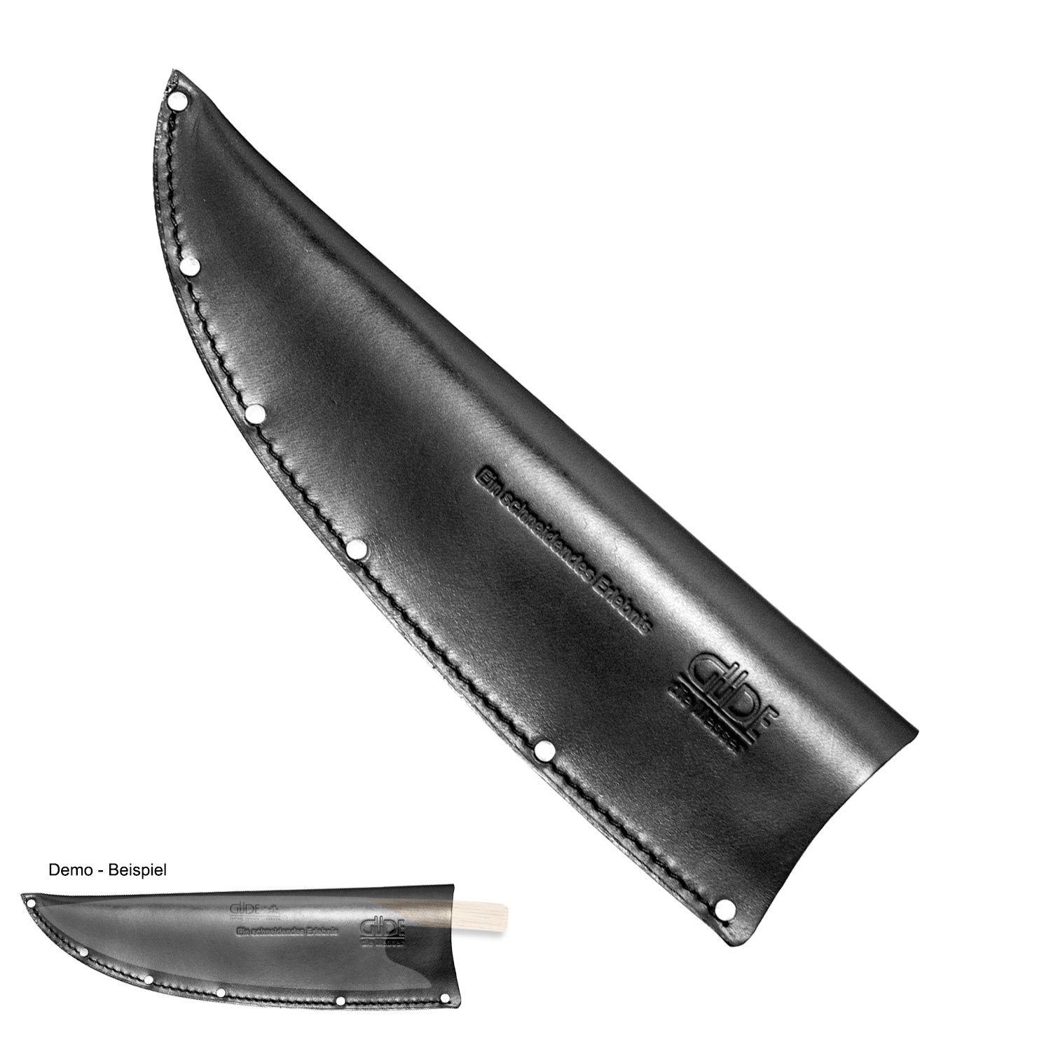 Güde Solingen - Fodero in pelle THE KNIFE, protezione del coltello - Knife Protector - conservazione del coltello - protezione della lama, pelle di bestiame