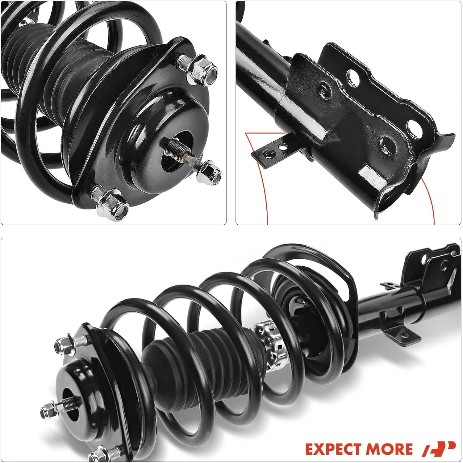A-Premium Front Strut Assembly Compatible with Jeep Patriot [4WD] 2007-2008, Manual Trans - 2x Replacement Suspension Complete Strut Shock Absorber with Coil Spring