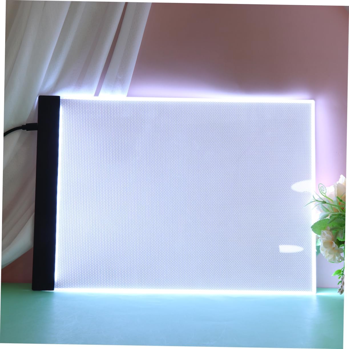 TEHAUX Backlit Copy Board Led Light Box Tracing Light Box Lightbox Tracing Board Thin Pad for Art Design and Stencil Drawing