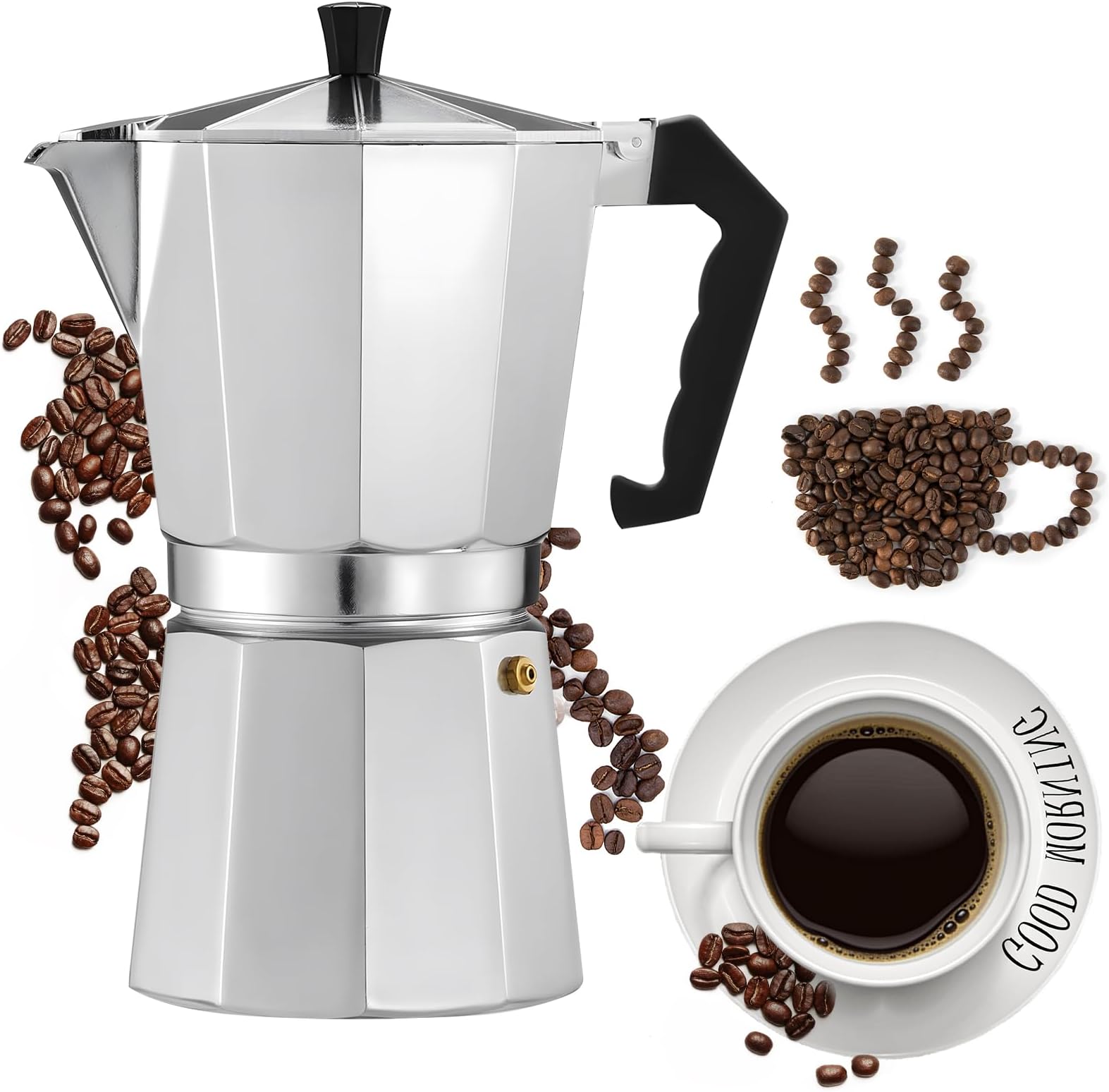 Cafetières italiennes, mokas, Machines à café, expresso, thé