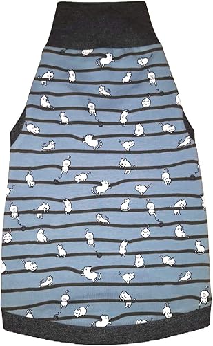 Miniatura 6 de Zorros de cuello alto elástico de algodón sin pelo para gato Sphynx (pequeño)