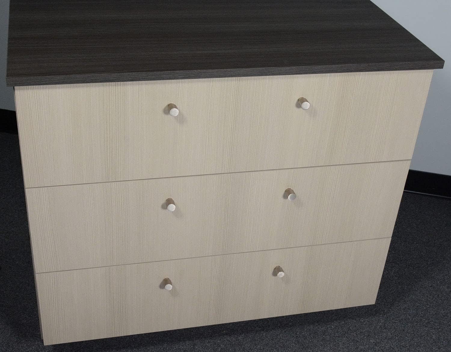 #6500 CKP Brand Linear Aluminum 3/4 in. (20mm) Knurled Knob, Brushed Nickel - 25 Pack