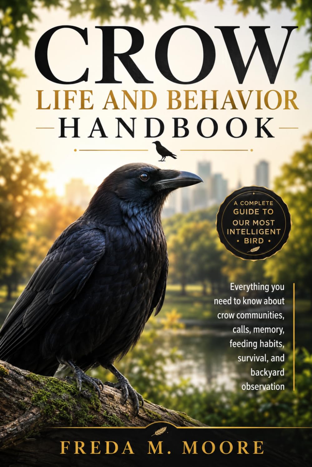 CROW LIFE AND BEHAVIOR HANDBOOK: Everything you need to know about crow communities, calls, memory, feeding habits, survival, and backyard observation