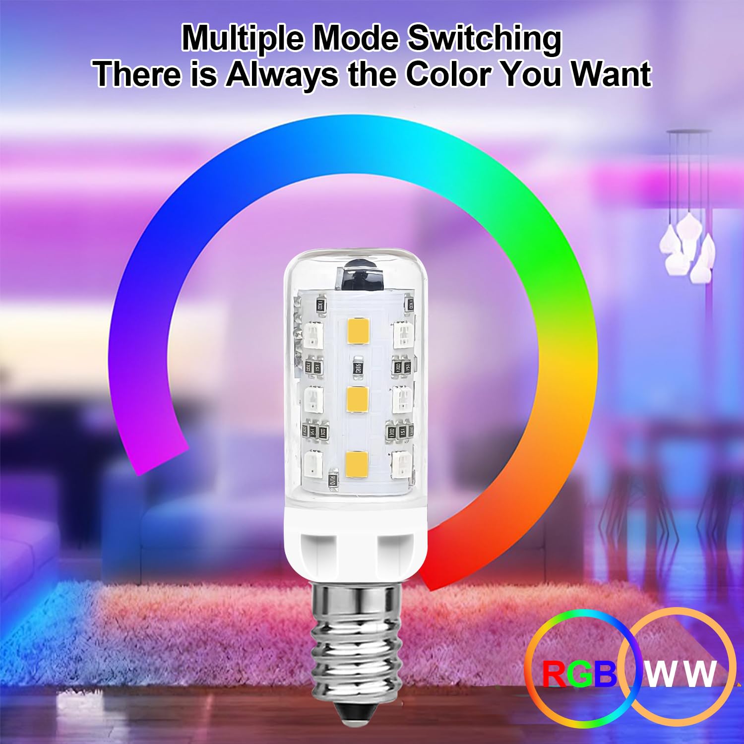 MDee E14 LED RGB Lampe mit Fernbedienung, 2,5W E14 LED Dimmbar Birne, Warmweiß 3000K + 12 Farben, Glühbirne Farbwechsel für Bar, KTV, Party, Hochzeit sowie Heim- und Dekobeleuchtung,10er-Pack