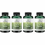 Swanson Premium- Turmeric & Black Pepper - Antioxidant, Digestion & Joint Support - 90 Veg Caps (4 Pack)