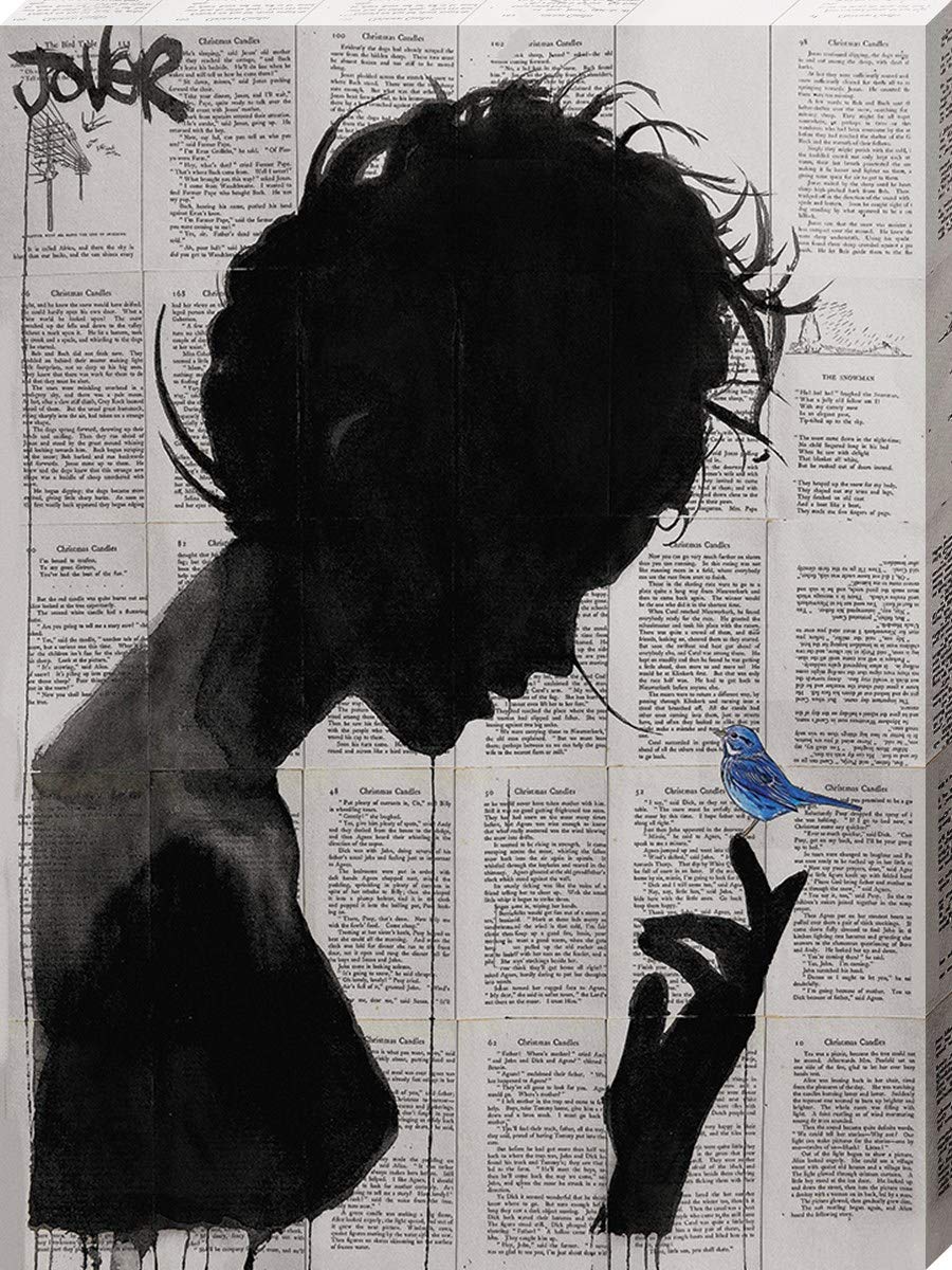 The Art Group "Poetica Loui Jover Canvas Print, Multi-Colour, 60 x 80 x 1.3 cm