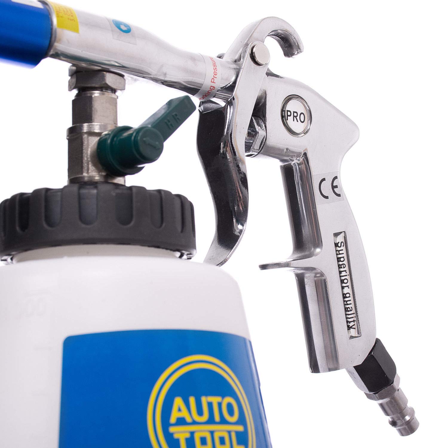 Pistolet de nettoyage ŕ air comprimé en métal et caoutchouc de qualité supérieure