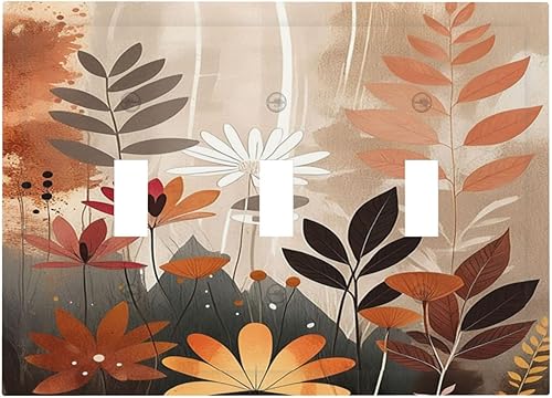 Miniatura 13 de Cubiertas de salida de textura abstracta moderna de mármol líquido Pintura abstracta púrpura Arte de pared Cubiertas de toma 1 banda Interruptor de