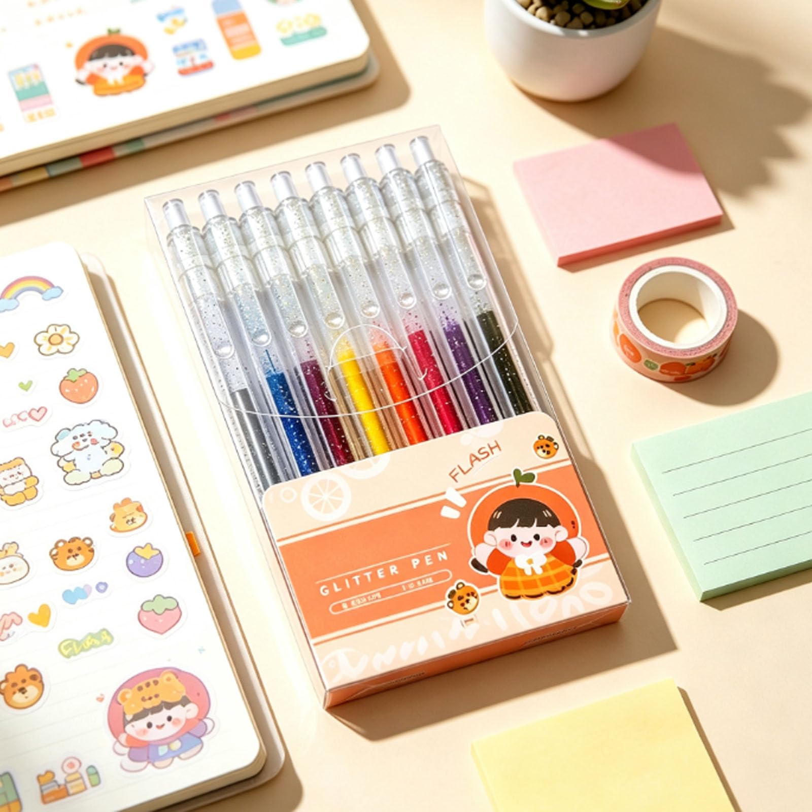 Schnell Trocknendes Sparkle Pen Set, Sparkle Ink Pens, Kreatives Graffiti (Farbe 48)