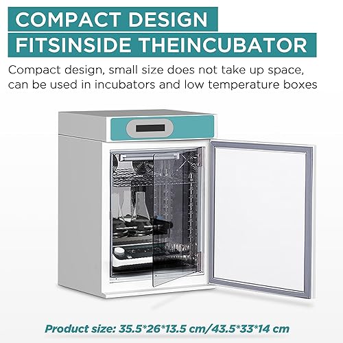 Miniatura 5 de Mezclador digital orbital de laboratorio 9.85 x 9.85 pulgadas, tamaño de placa, velocidad ajustable, 40-200 rpm, capacidad 2 KGS Modos