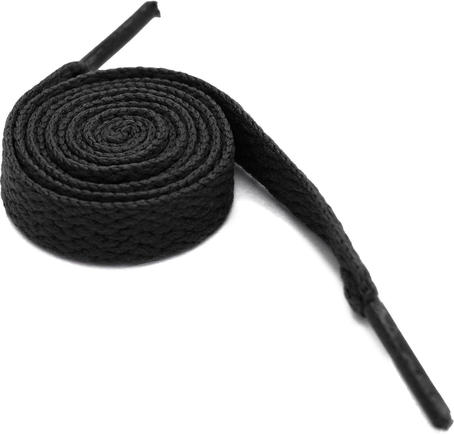 Women's Fashion Flat Shoelaces Classic Black 27" Inches