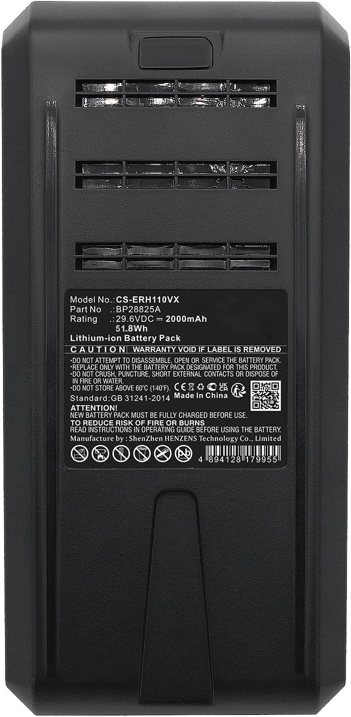 2000mAh BP28825A Battery Replacement for P7 Q8 Eureka,H11 H11 Handheld Cordless Vacuum Cleaner/29.6V,ost-Effective Battery