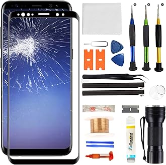 Zgxhga for Samsung Galaxy S9 Plus Screen Replacement,Replacement Screen for Galaxy S9 Plus Series 6.2 inch,Tempered Glass Replacement Kit with Repair Tools(NO OLED & Touch Digitizer)