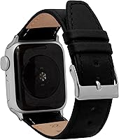 Vista 53 de Bandini Correas de cuero para mujer para Apple Watch de 1.496 pulgadas, 1.575 pulgadas, 1.614 pulgadas para mujer, correa delgada de cuero iWatch