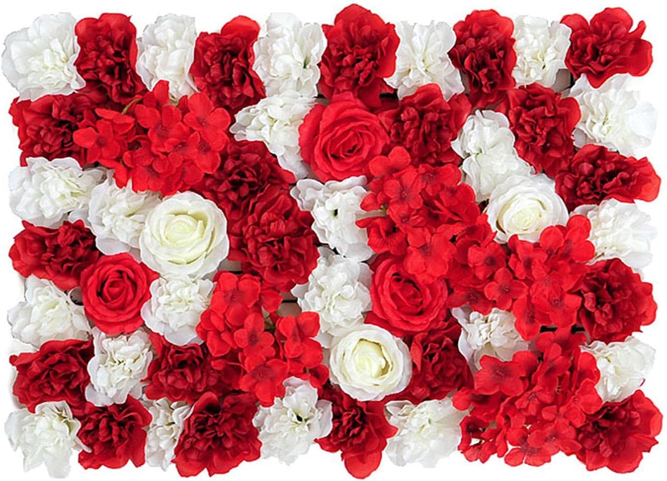 グリーンフェンス フラワーフェンス フェイクグリーン 花壁 造花 緑葉 人工植物 植物フェンス リアル インテリア 自然の雰囲気 世話不要 色褪せず 目隠し 日よけ プライバシー保護 設置簡単 室内外兼用 壁面美化 背景装飾 フラワーウォールデコレーション 約40ｘ60cm