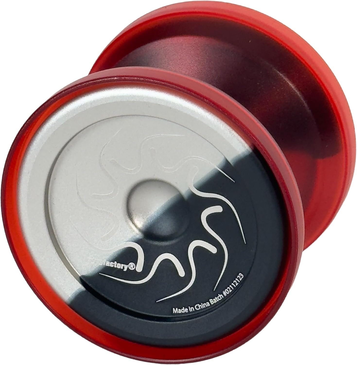 Nine Dragons YoYo (Black Silver Fade with RED CAPS)