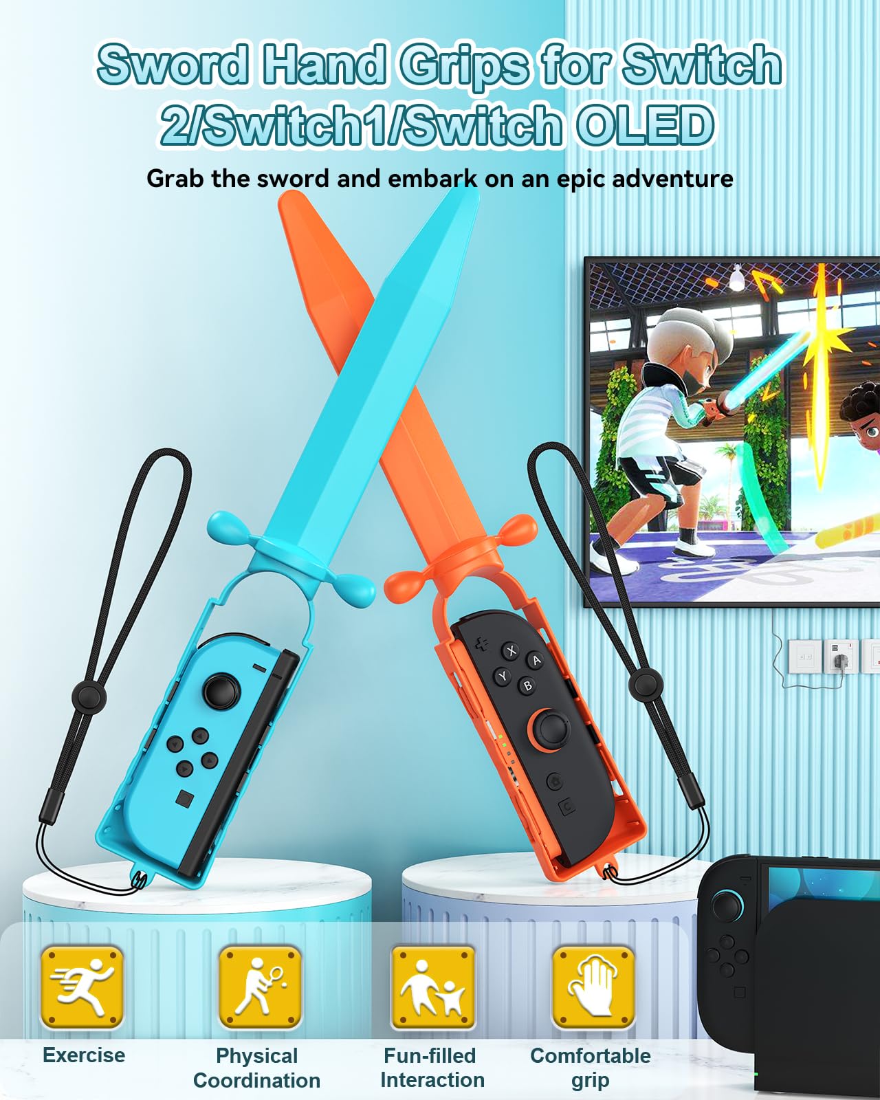 WAXITY Sword Accessories for Switch 2